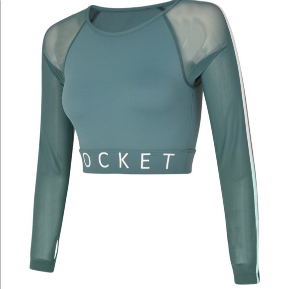 Pocket sport crop top workout top - Picture 1 of 2